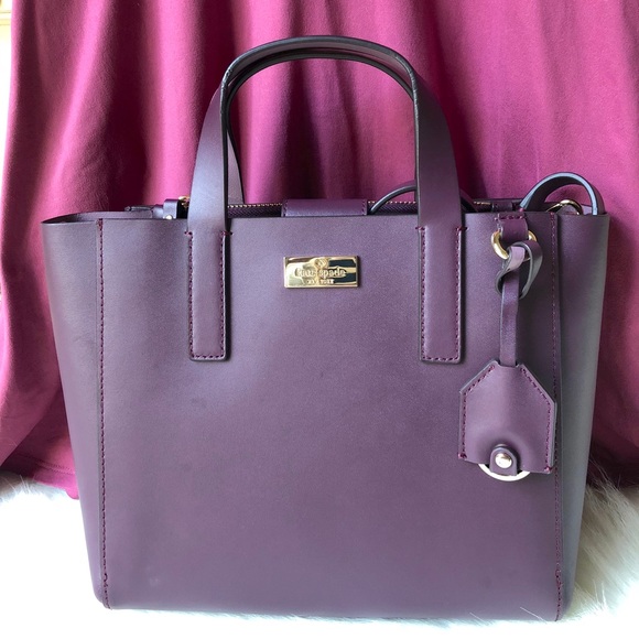 Kate Spade ♠️ NWT Purple Satchel Bag - Picture 2 of 8